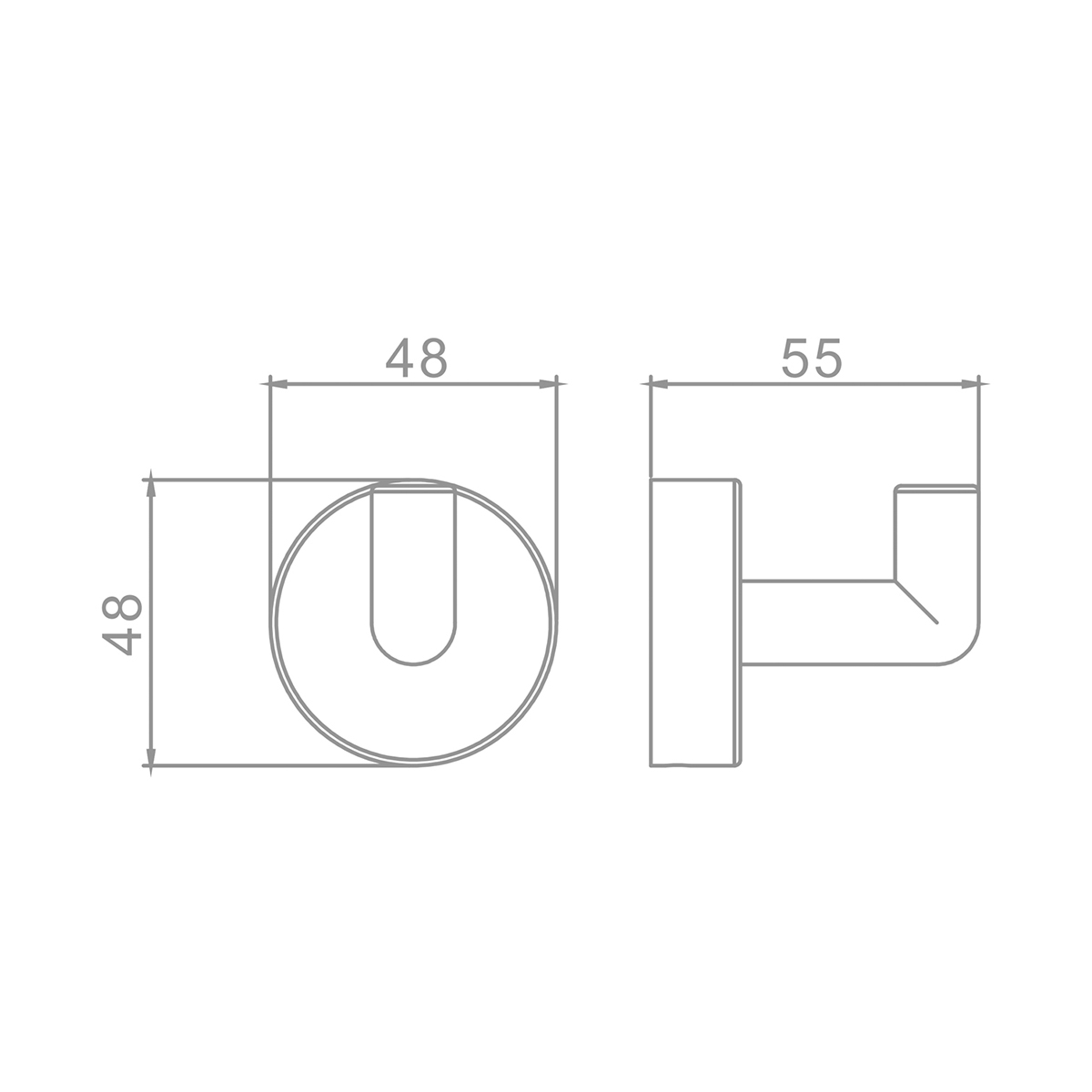 Крючок для полотенец Raglo R320.05.03 одинарный,сатин золотой