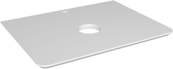 Столешница Aquanet Эмбер 60 белый матовый