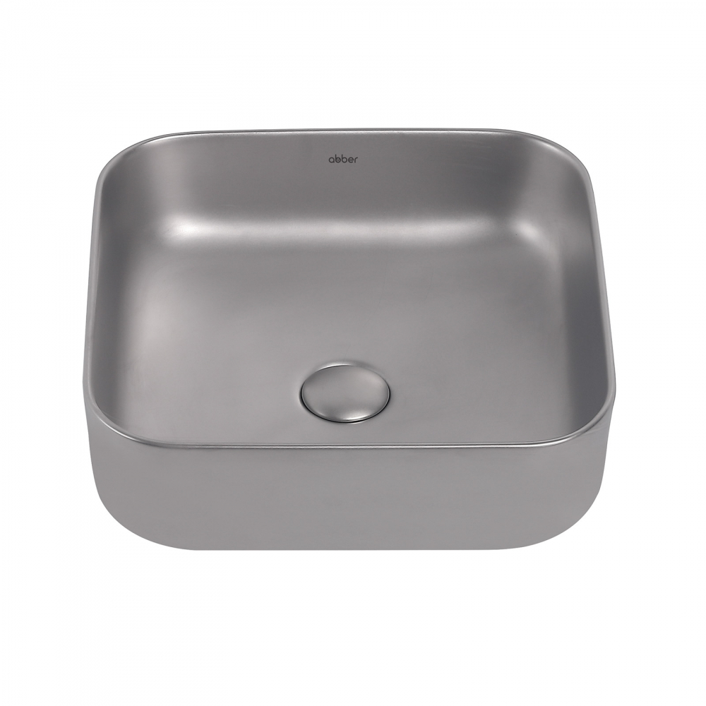 Раковина накладная ABBER Rechteck AC2211MS серебро матовое в магазинах СантехГид