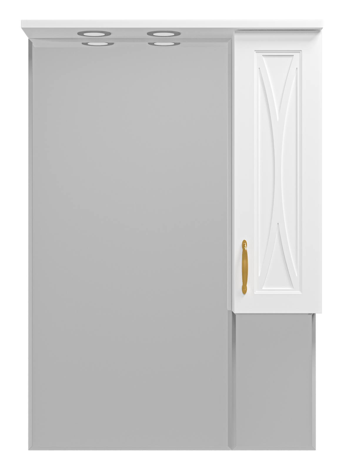 Зеркало-шкаф Амбра - 70 прав. (свет)