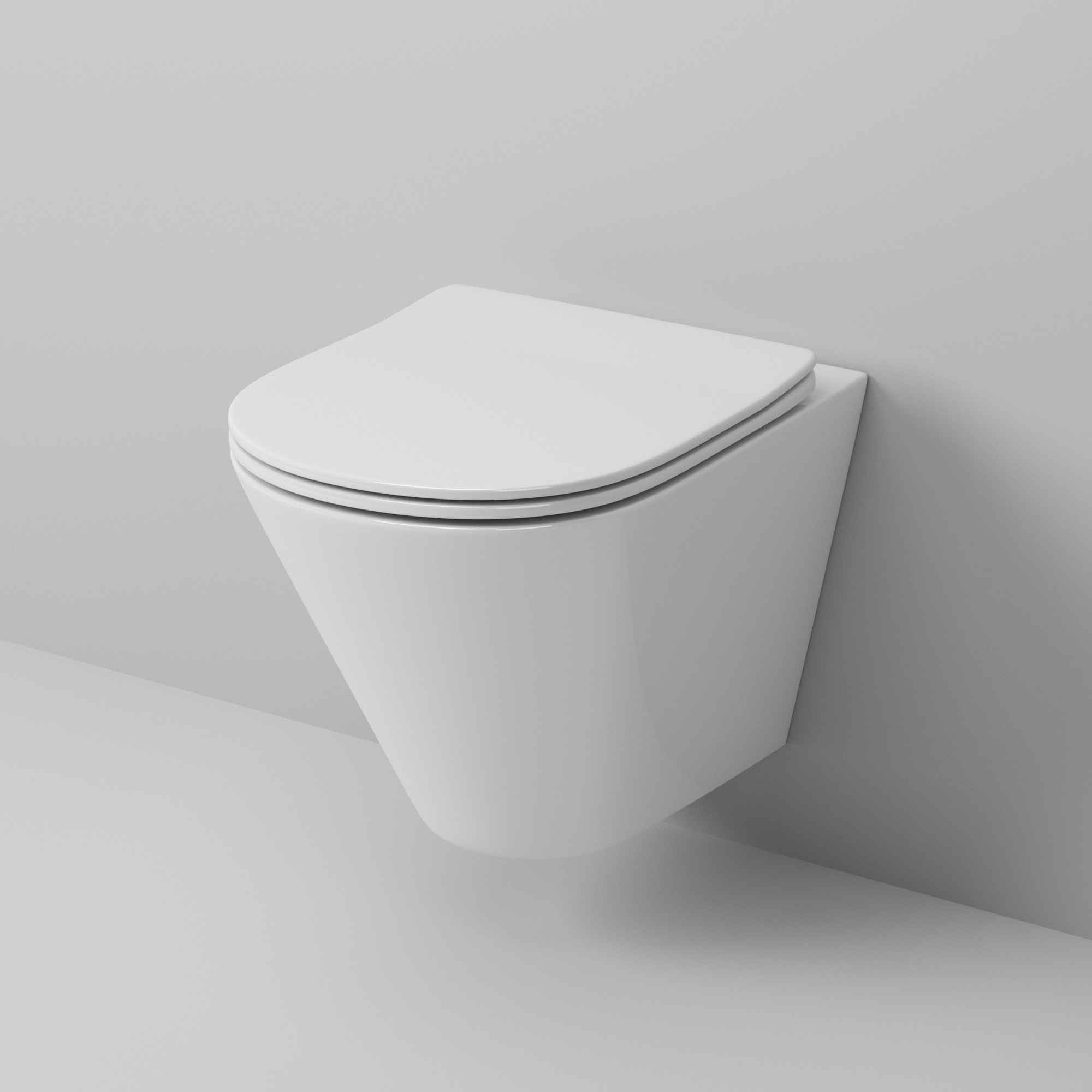 Унитаз подвесной Grossman (490х360х350) безободковый,белый с тонкой крышкой,микролифт GR-4477S