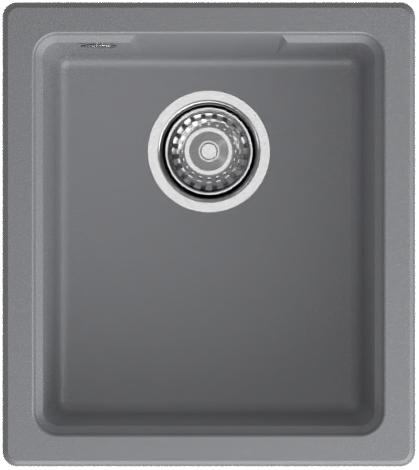 GRANFEST Мойка URBAN 4540  1-чаша 400 х 450 мм темно-серый арт.GF-UR-