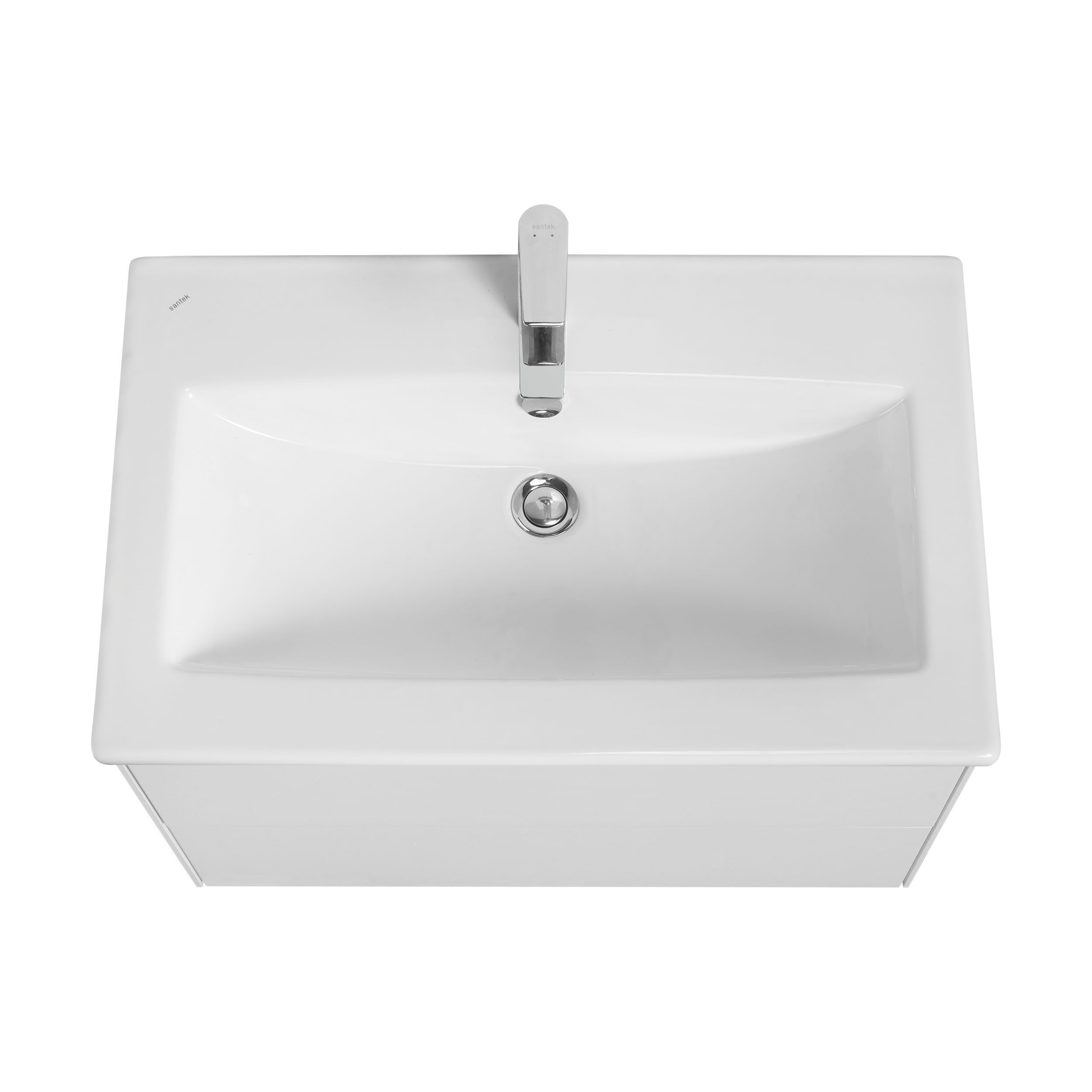 Тумба под раковину AQUATON Сохо 75 белый глянец 1A258101AJ010