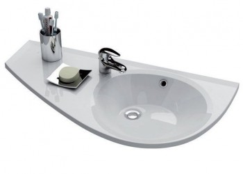 Умывальник подвесной из литого мрамора Ravak Avocado левый XJ1L1100000 в магазинах СантехГид