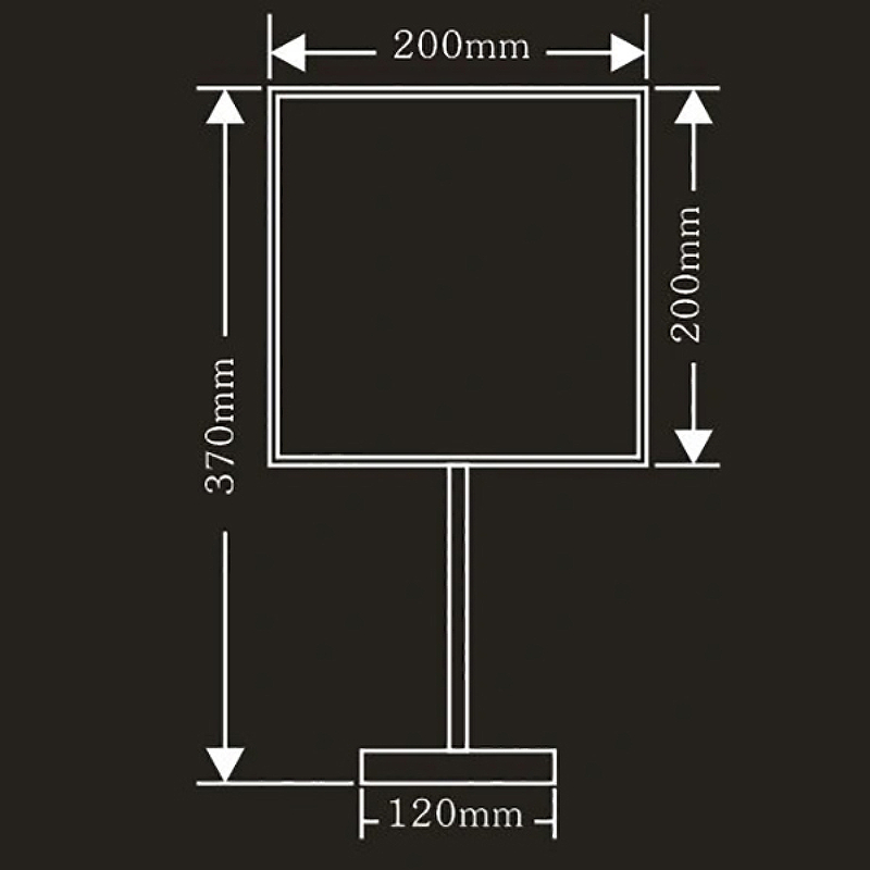 Зеркало с подсветкой настольное хром 20*20cm GAPPO G6205 