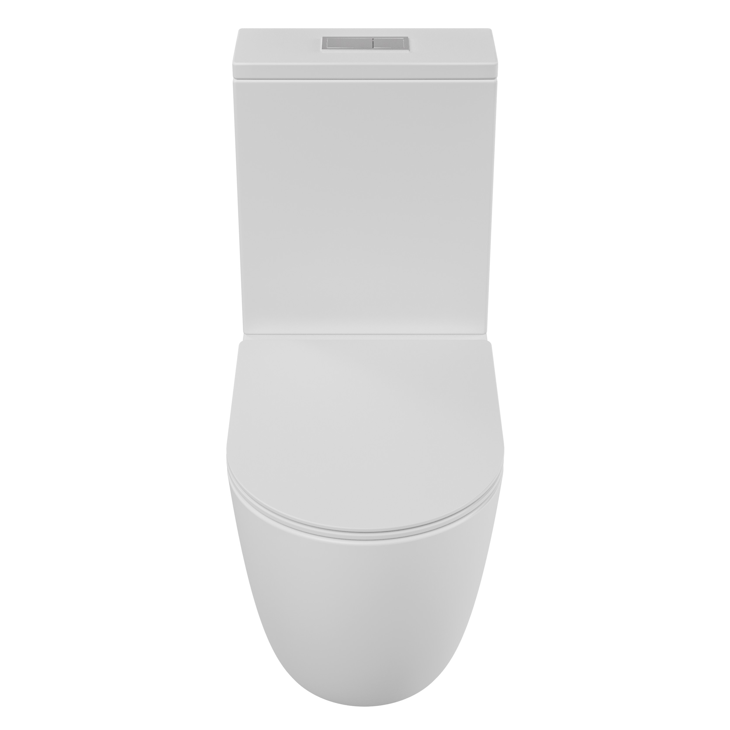 Унитаз напольный Grossman (640х360х835) безободковый,белый матовый с тонкой крышкой,микро GR-4494MSQ