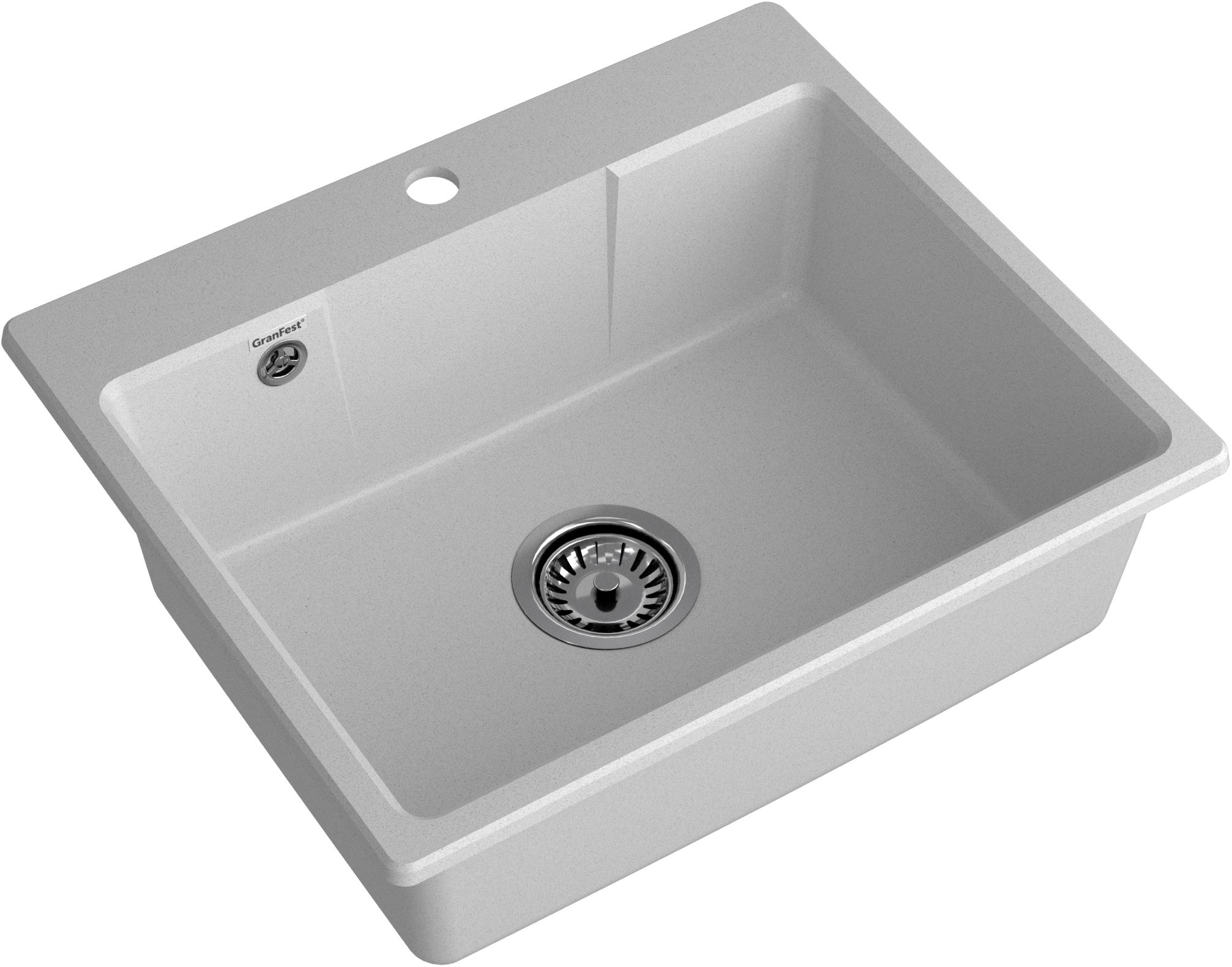 GRANFEST Мойка URBAN 658  1-чаша 580*490мм серый арт.GF-UR-