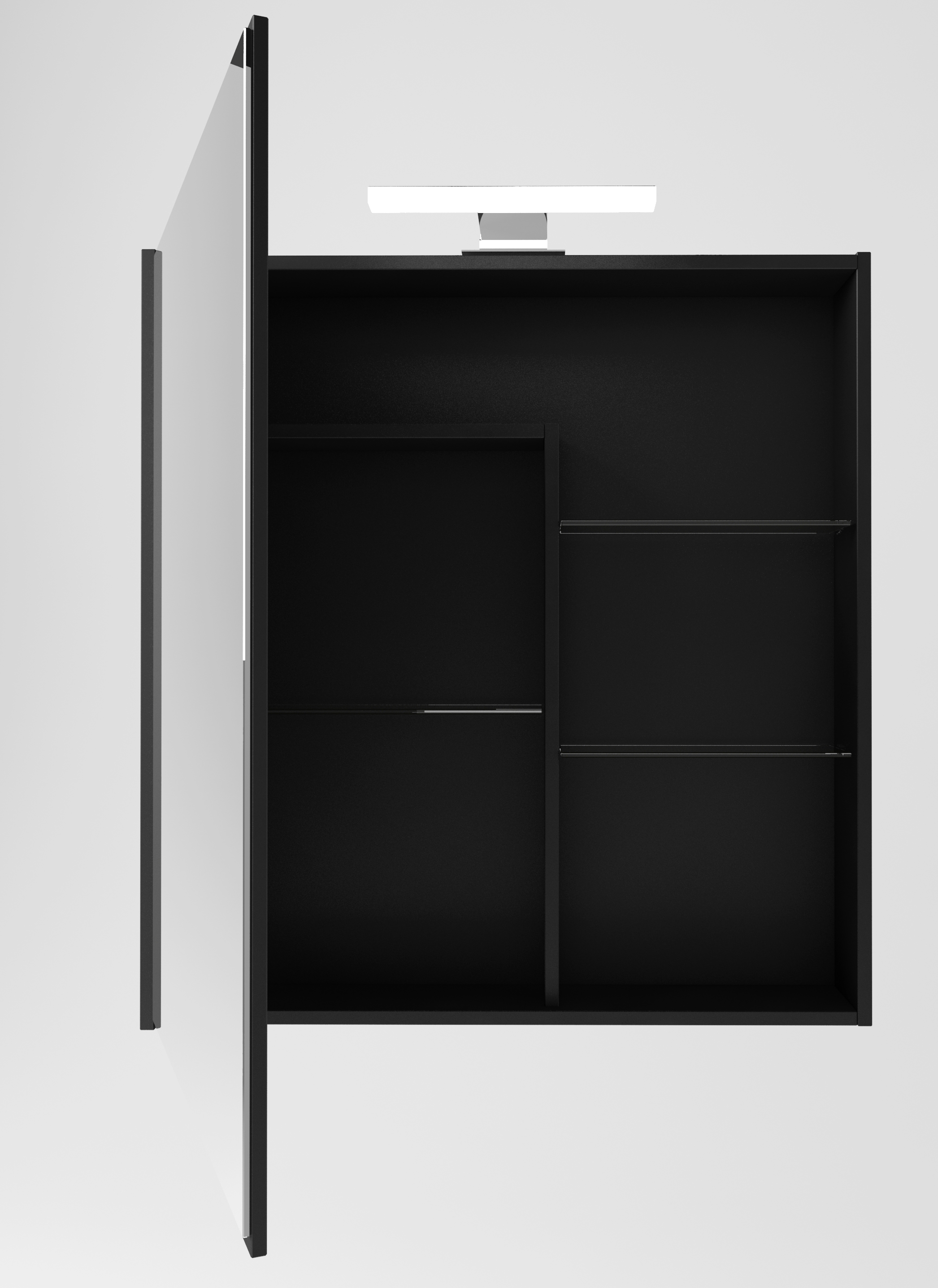 Зеркальный шкаф AQUATON Амели 80, антрацит, 1A262602AE820