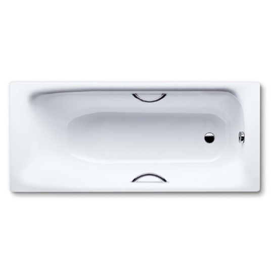 Ванна стальная Kaldewei Eurowa 150х70х39, alpine white, без ножек, с отверстиями для ручек