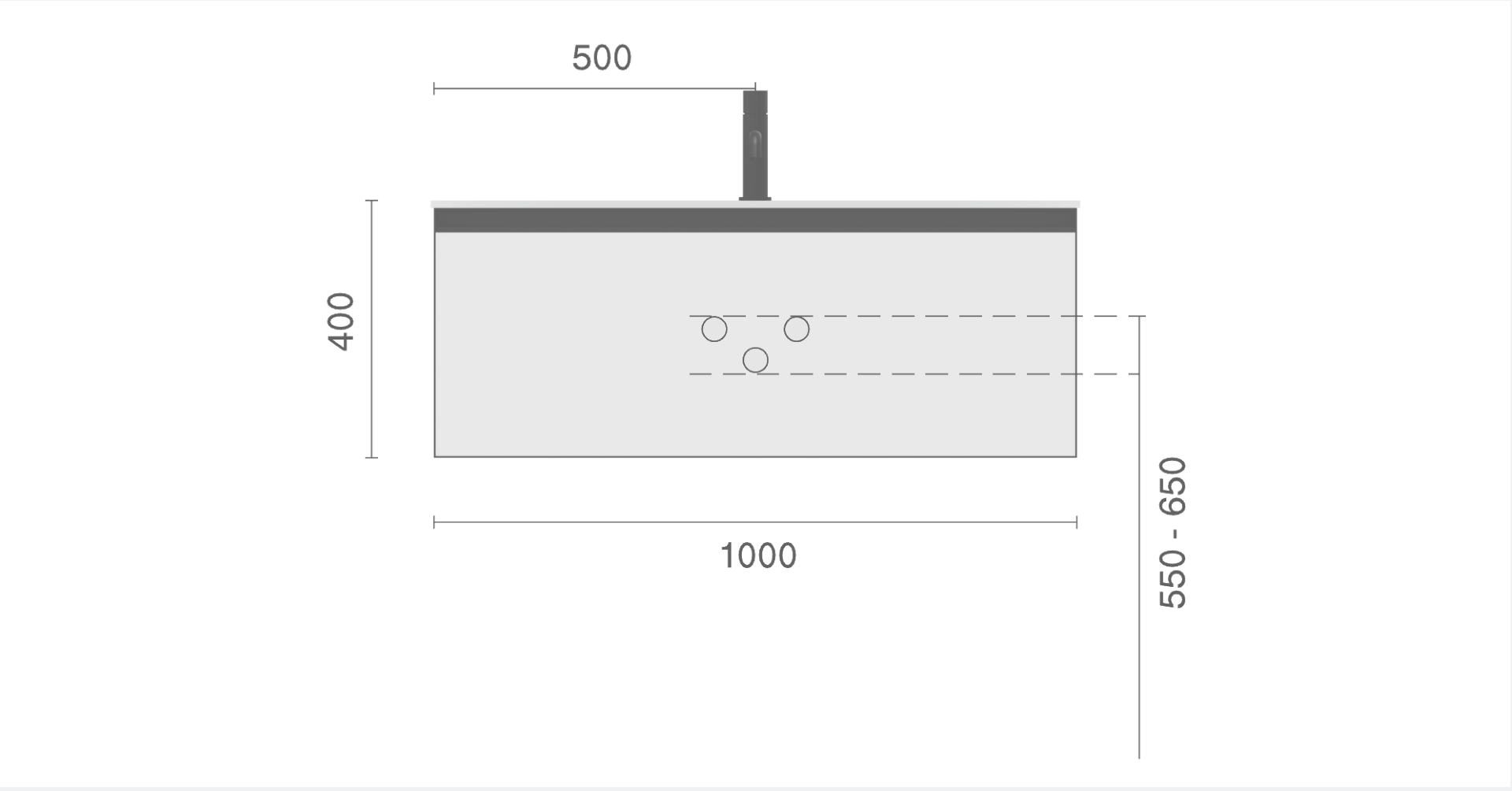 Тумба ANTHRACITE цвет профиль ANTHRACITE