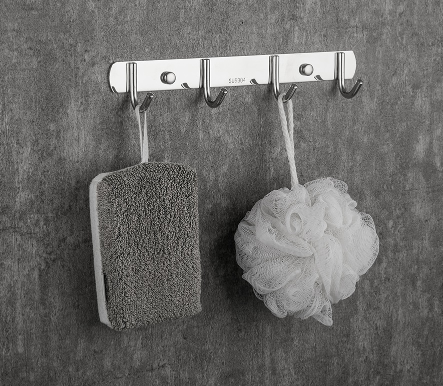 Вешалка 4 крючка хром Frud R201-4