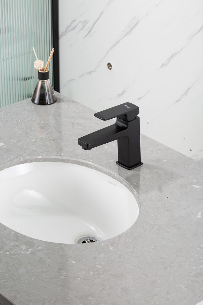 Смеситель для раковины черный FRAP F1090-6