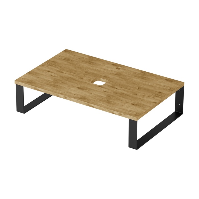 Столешница из натурального дуба с кронштейнами, 80 см, золотистый, Optima Home, IDDIS, OPH80FFi89K