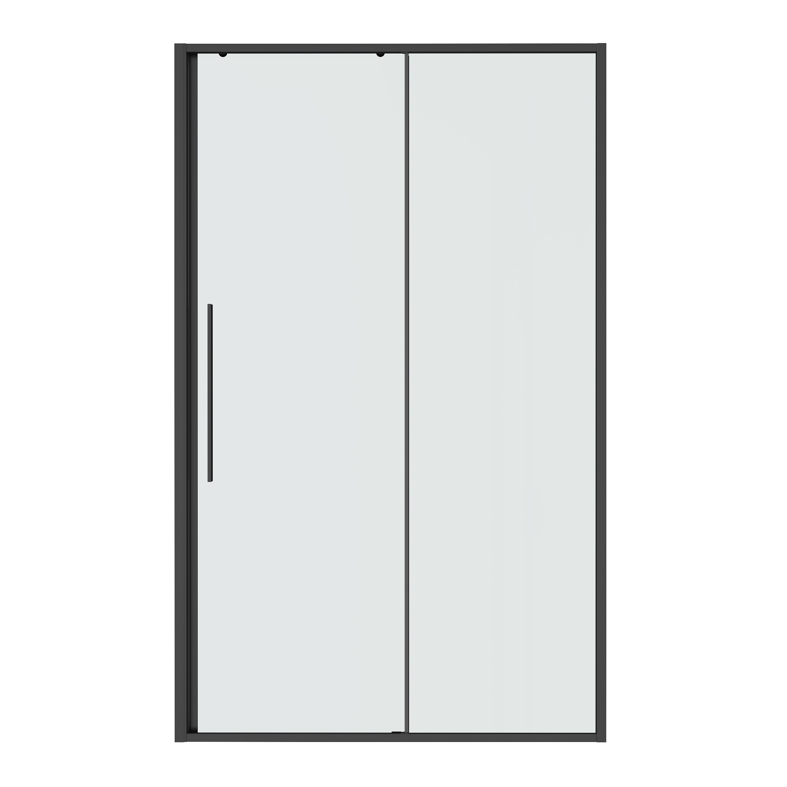 Дверь в нишу Niagara Nova NG-34-13AGR (130х195) раздвижная,графит,стекло прозрачное,1 место 