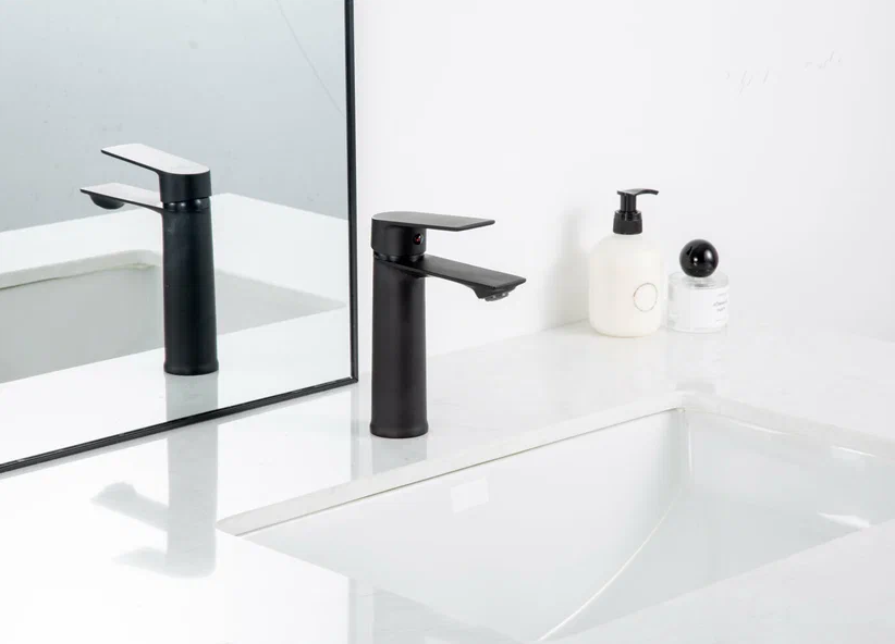 Смеситель для раковины черный FRUD R10158-6