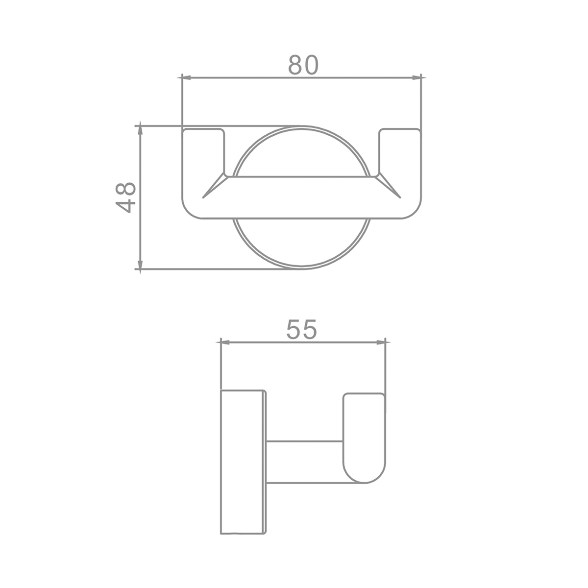 Крючок для полотенец Raglo R320.052.03 двойной,сатин золотой
