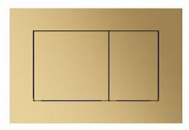 Панель смыва для унитаза Tece Now золото-латунь матовая