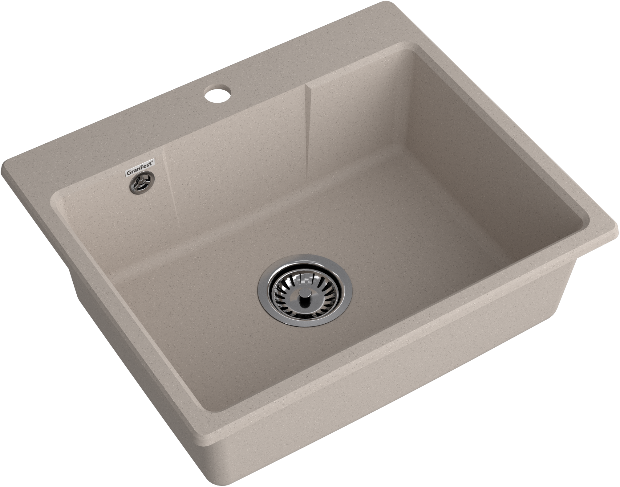 GRANFEST Мойка URBAN 658  1-чаша 580*490мм песочный арт.GF-UR-