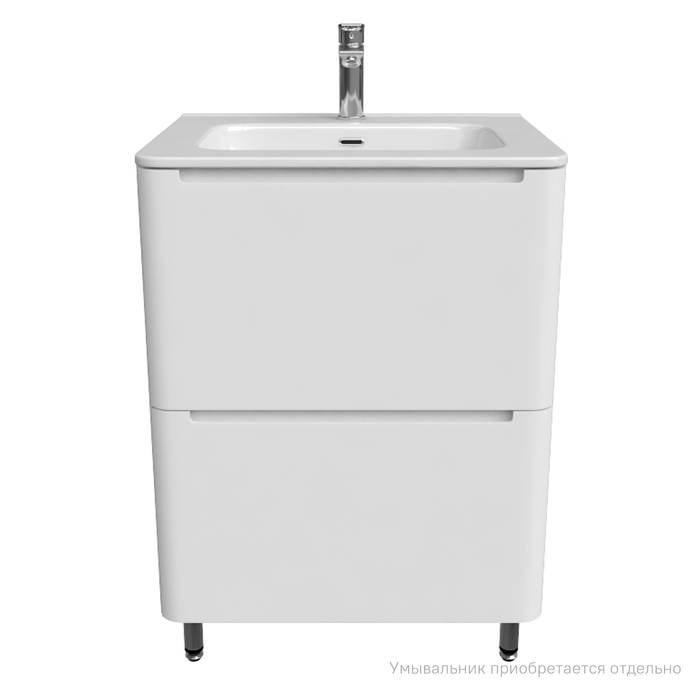 Тумба напольная, белая, 60 см, Edifice, IDDIS, EDI60WFi95. Подходит ум. 0106000i28