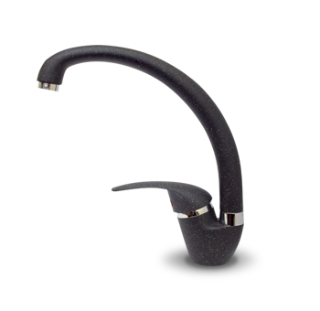 Смеситель для кухни боковой D-35mm (черный)