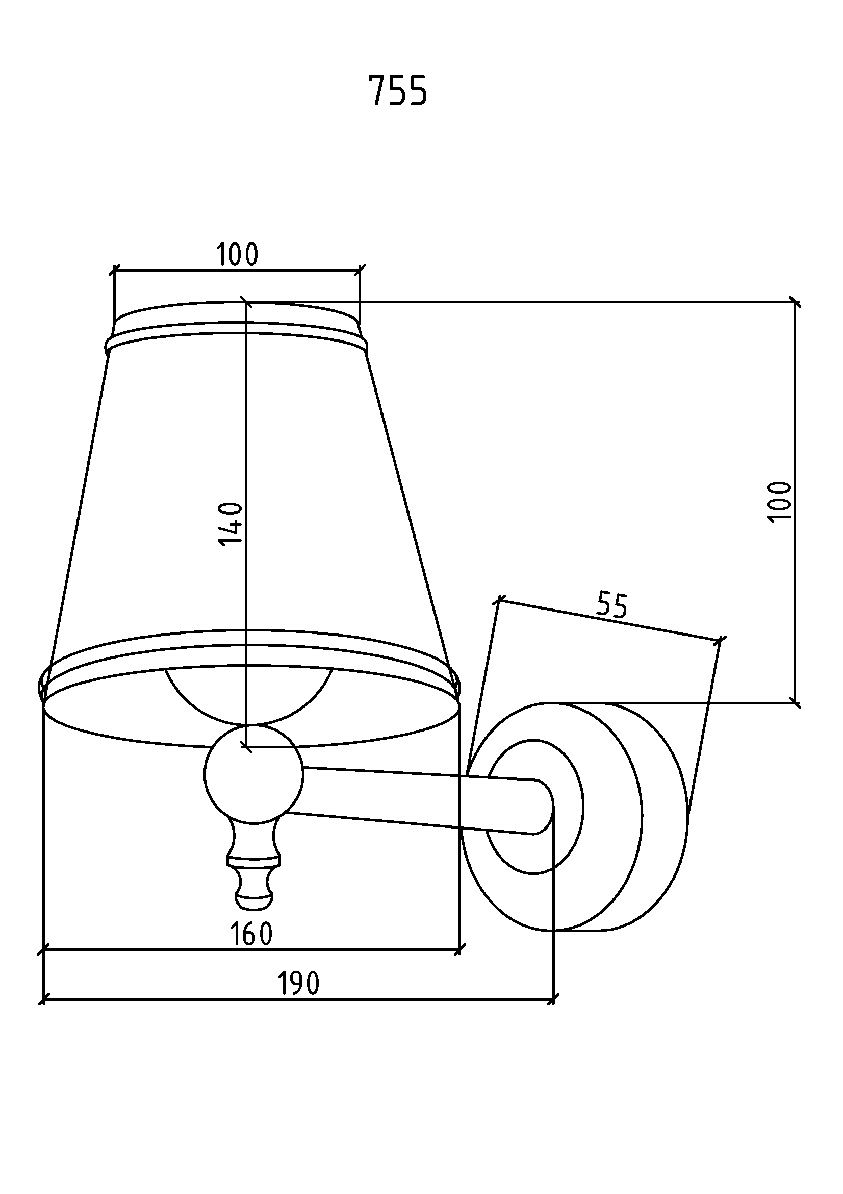 Бра BOHEME, хром 755