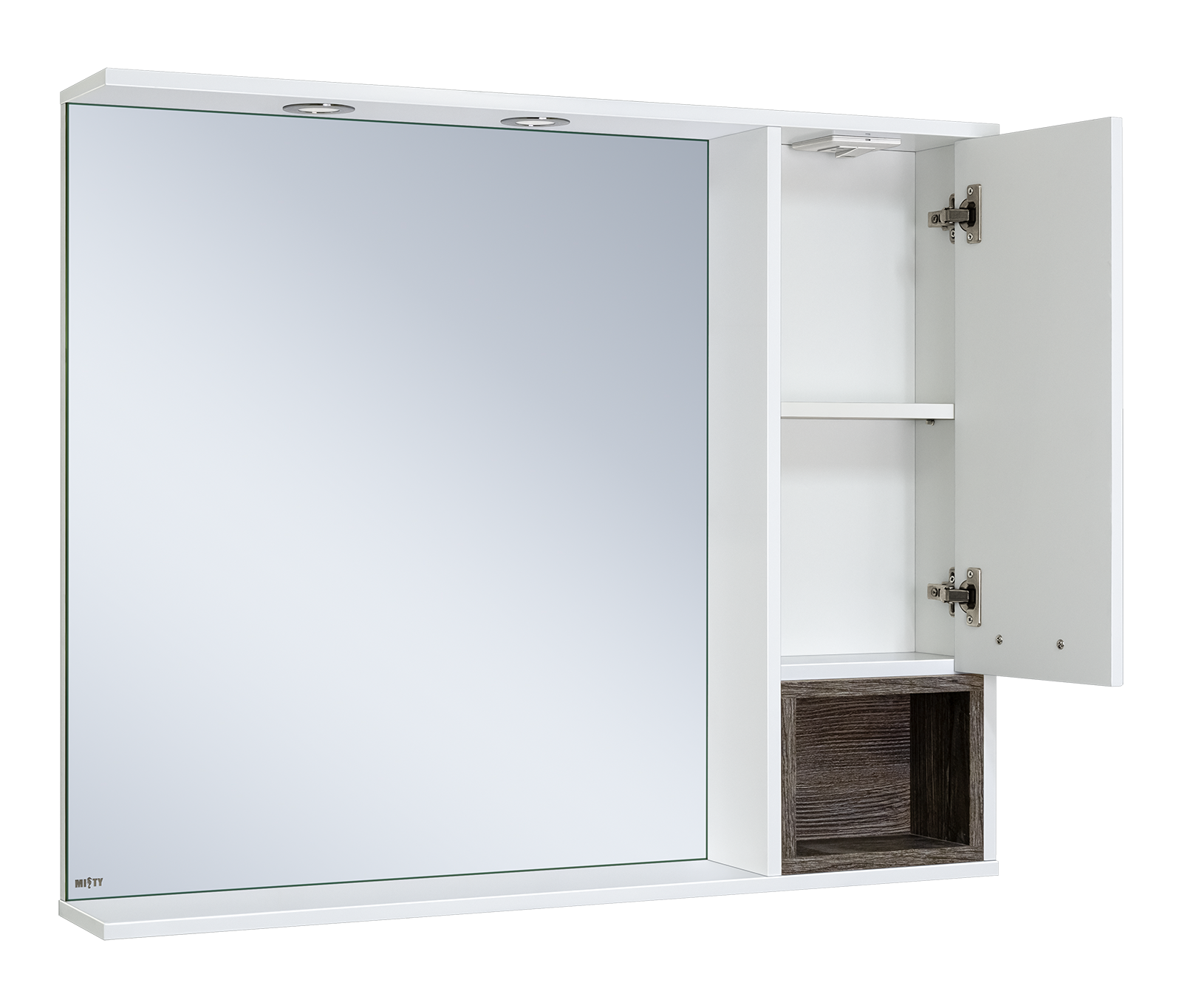 Зеркало-шкаф Фетта -100 правый подвесной