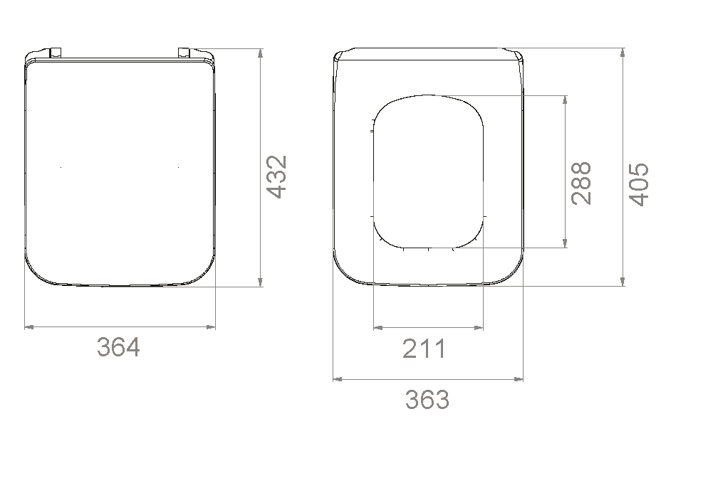Крышка для унитаза SLIM глянец белый Mirage