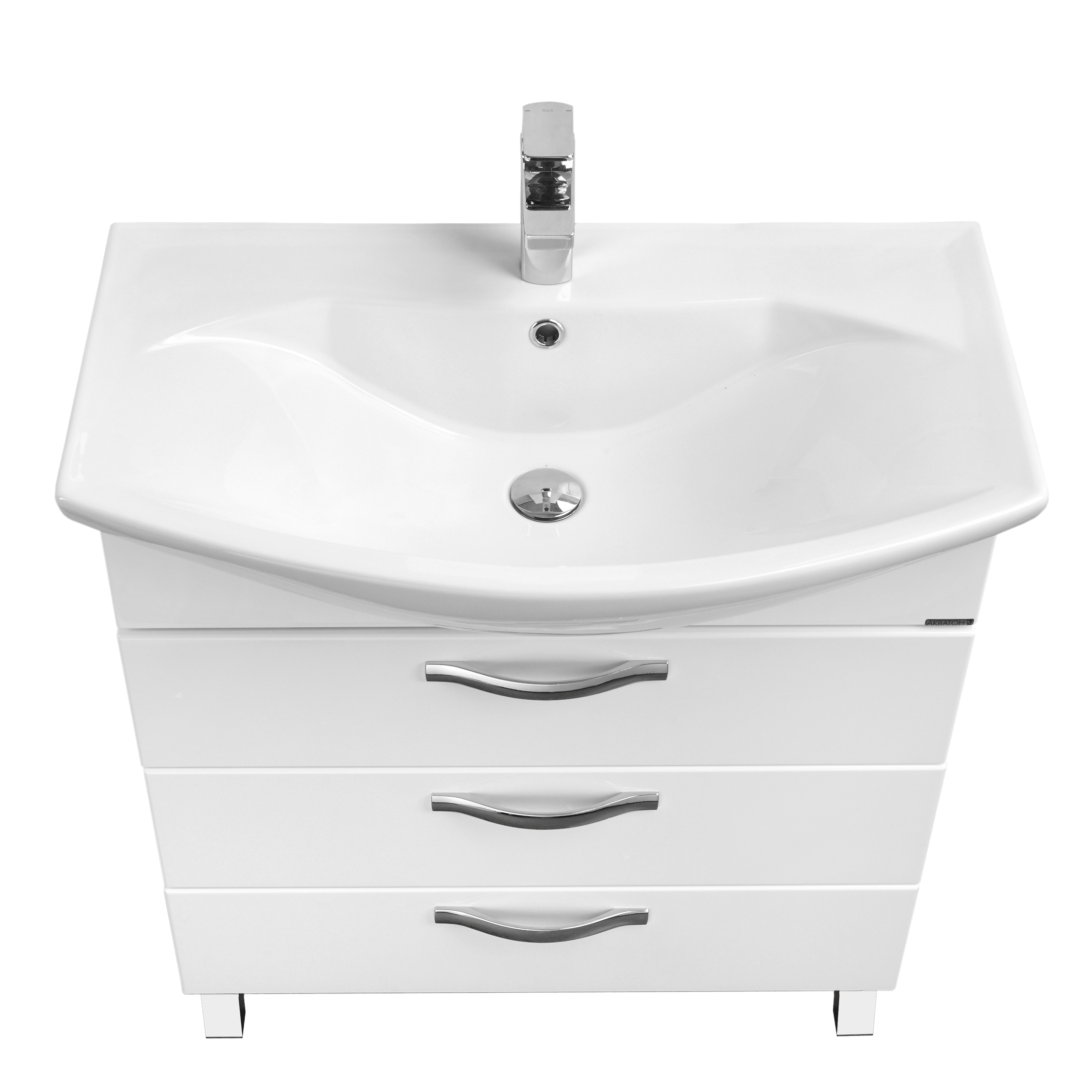 Тумба под раковину AQUATON Ария 65 Н белый 1A123401AA010