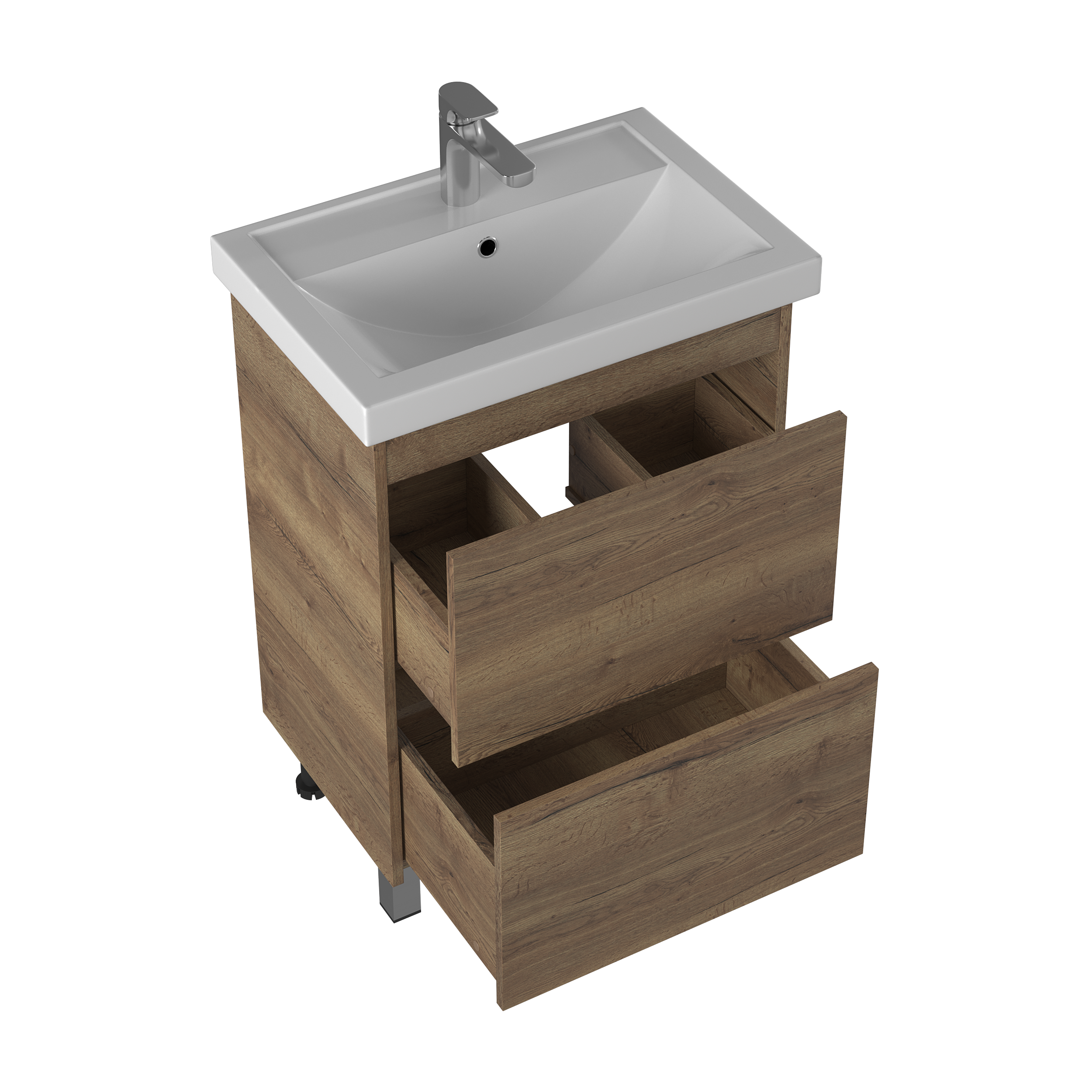 Тумба под раковину Briz Риччи 
60 см, дуб Веллингтон