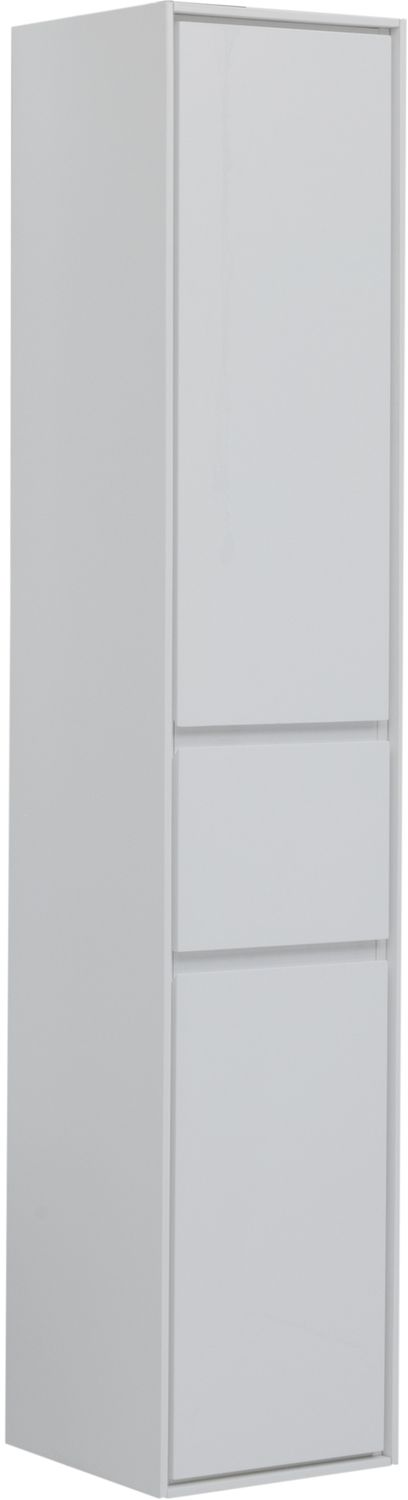 Шкаф-пенал Aquanet Милан 35 белый глянец (с ящиком)