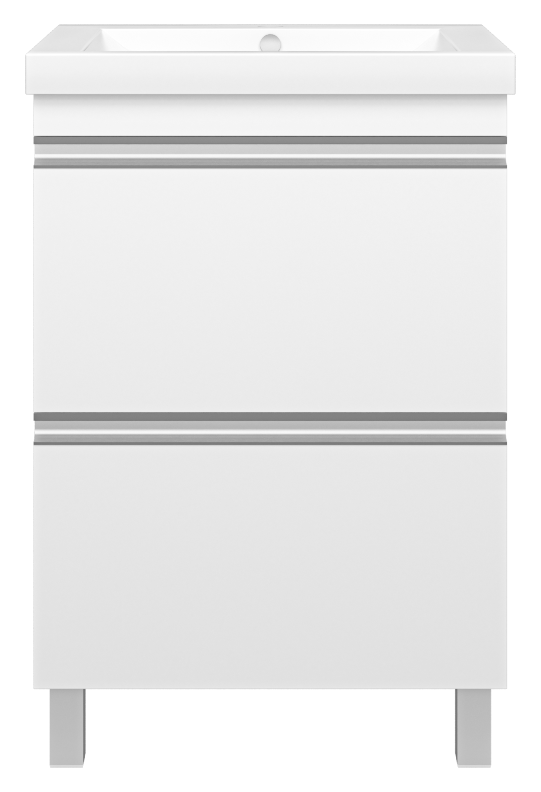 Ингрид - 60 Тумба напольная с 2 ящ.эмаль + раковина