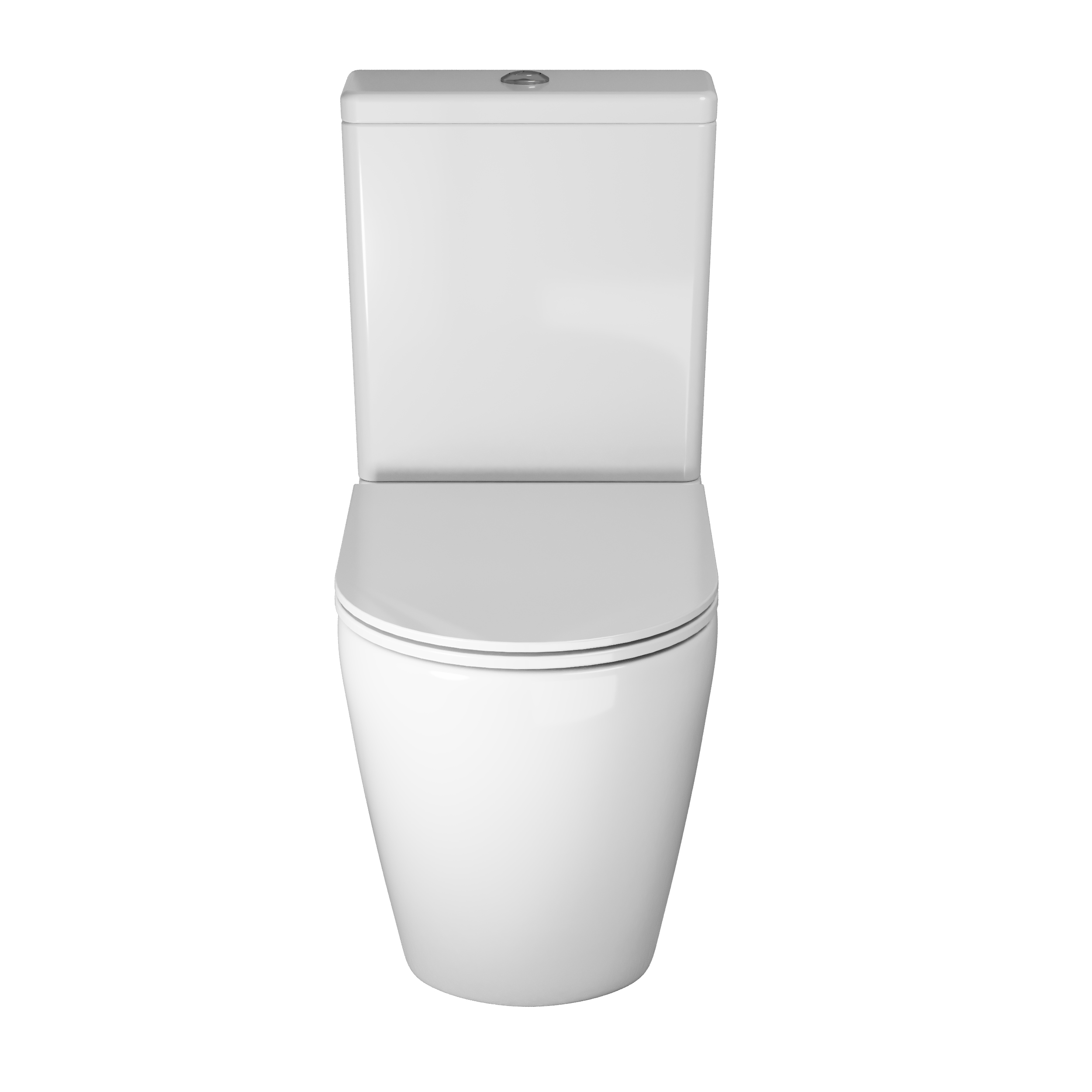 Унитаз напольный Grossman (660х390х855) безободковый,белый с тонкой крышкой,микролифт,смыв GR-4407SQ