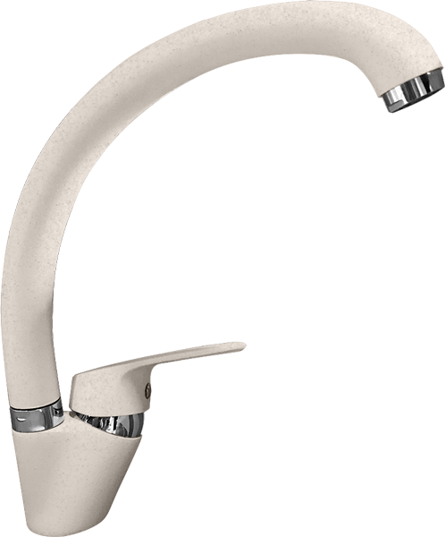 Смеситель для кухни боковой D-35mm (белый)