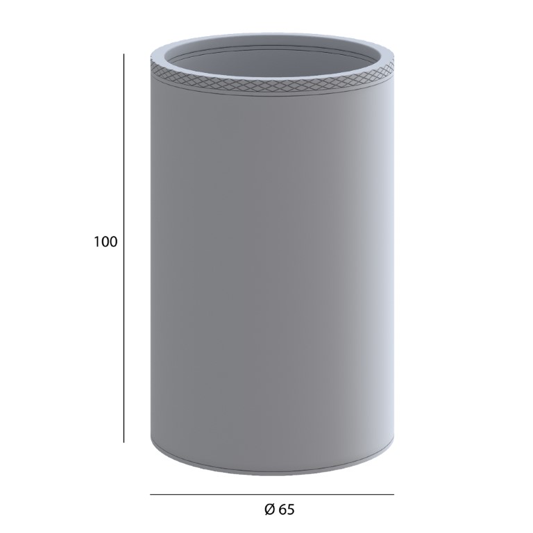 Стакан Настенный Uno Matt White