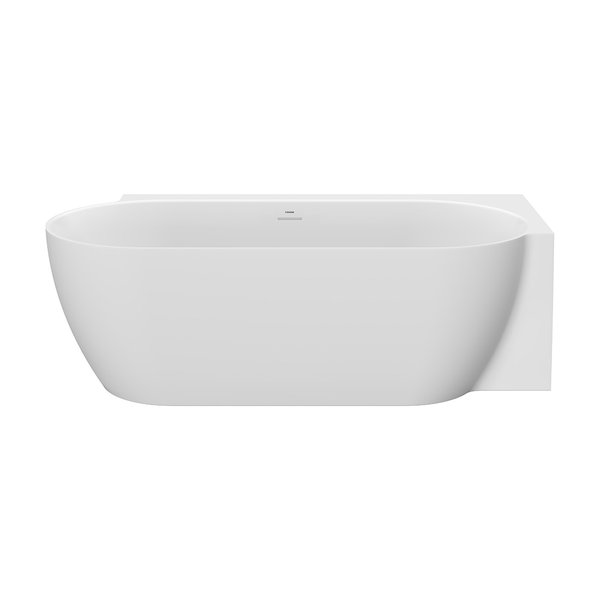 Ванна FREEDOM Corner II TEC R 1750x860 пристенная БЕЛАЯ МАТОВАЯ (слив-перелив - БЕЛЫЙ)
