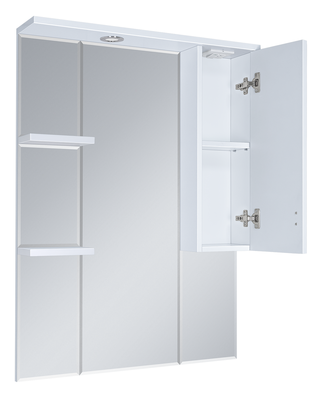 Зеркало-шкаф Дива - 75 со светом правое