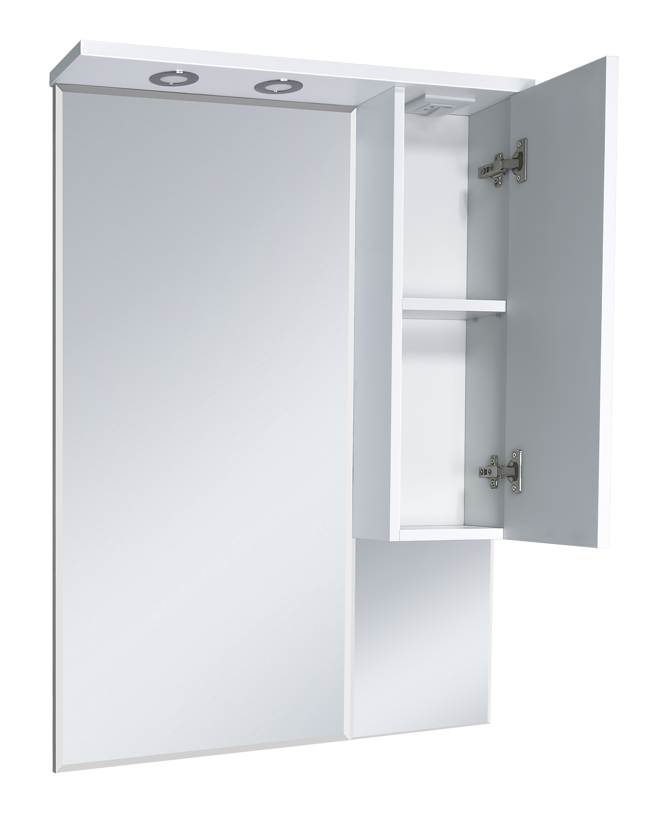 Зеркало-шкаф Терра - 70 белый правый