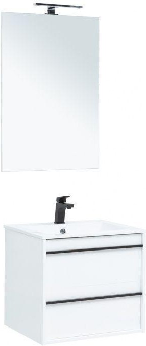 Мебель для ванной Aquanet Lino 60 белый матовый