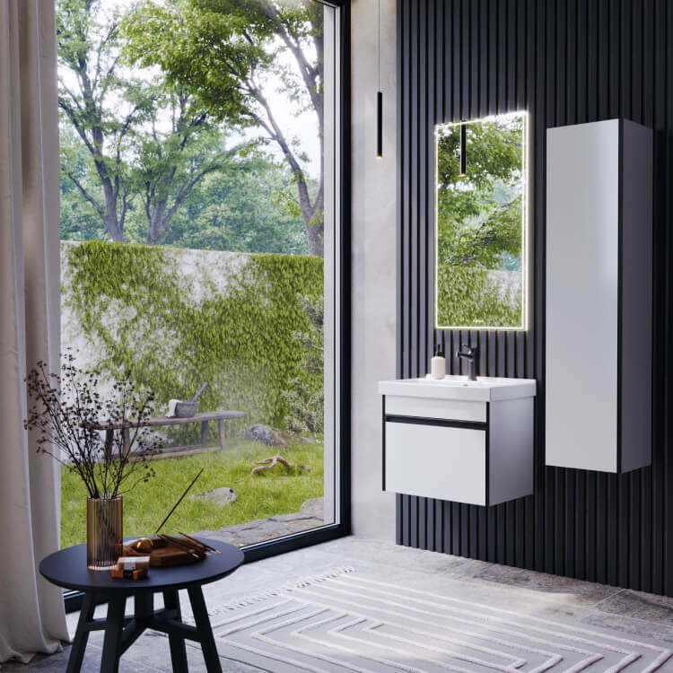 "Urban" тумба под умывальник, цвет белый, , ТМ «AQWELLA» URB0105W