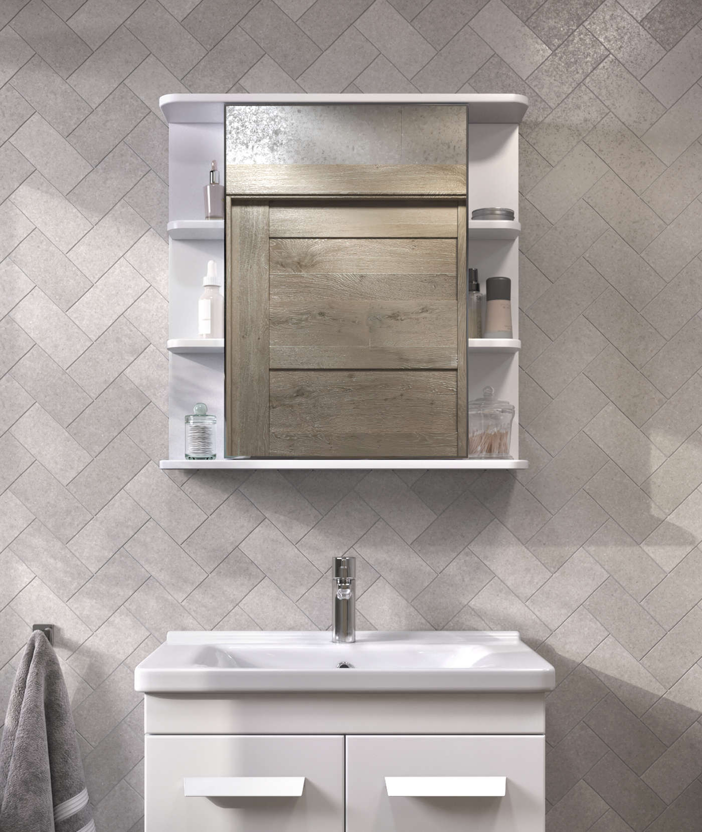 Зеркальный шкаф Nova 700