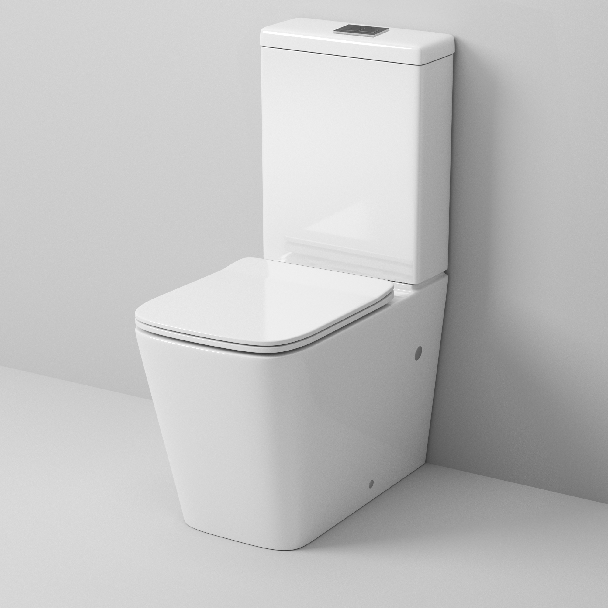 Унитаз напольный Grossman (640х360х830) безободковый,белый с тонкой крышкой,микролифт,2 мес GR-4445S