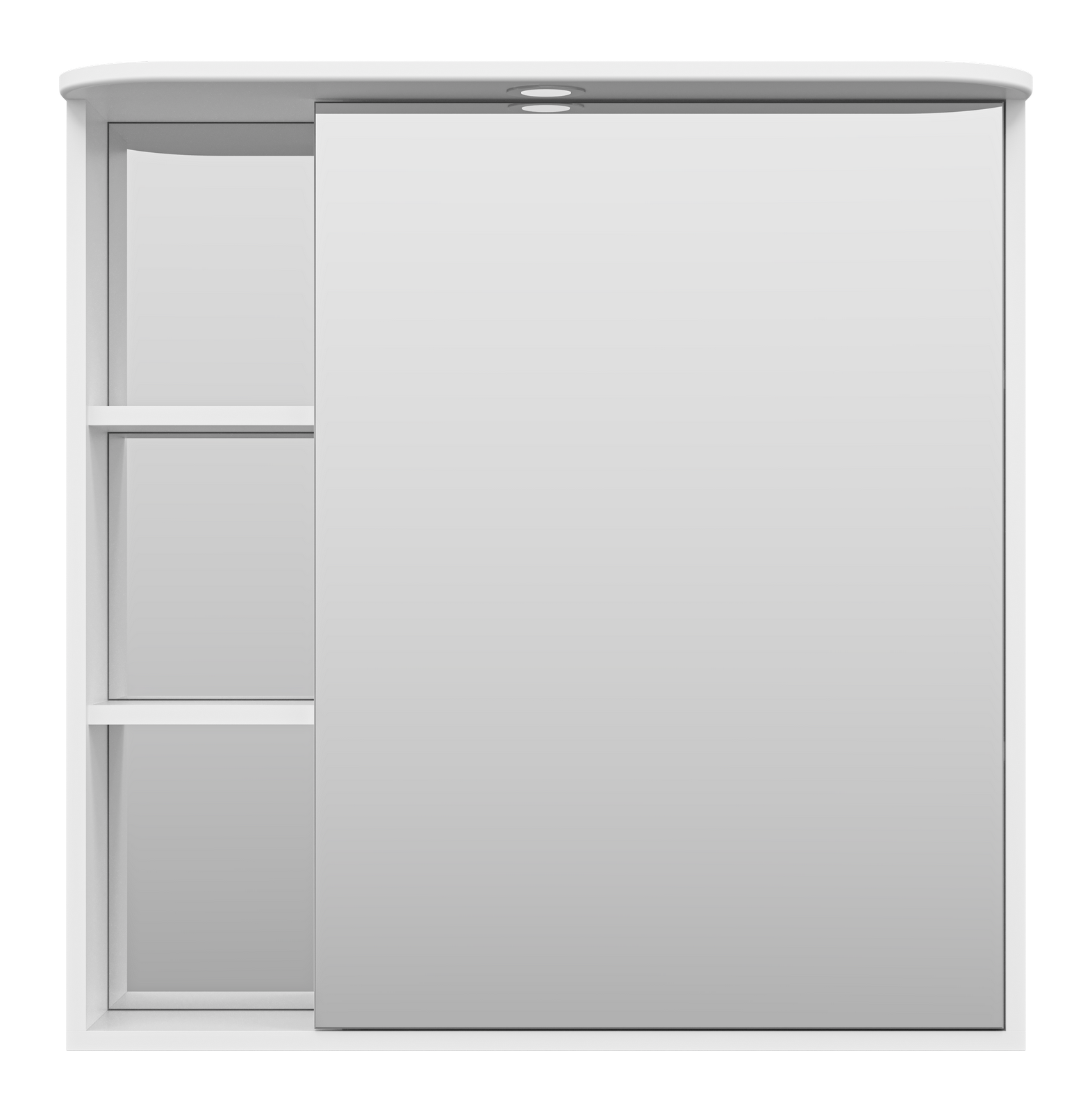 Зеркало-шкаф Венера - 80 прав. со светом белое