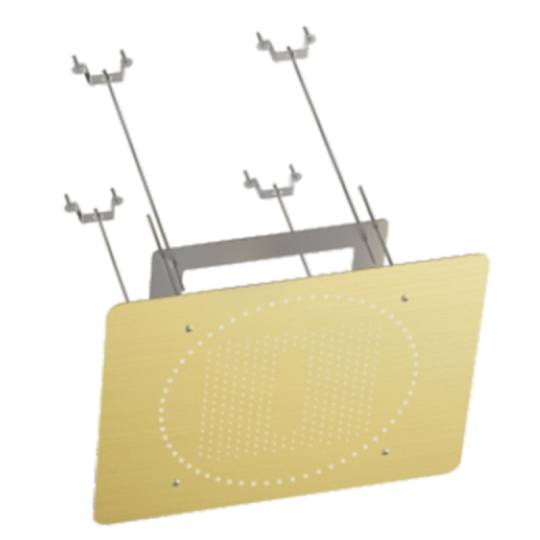 Потолочный тропический душ 590*480мм(нерж) 2-режима RAGLO R452.03.03