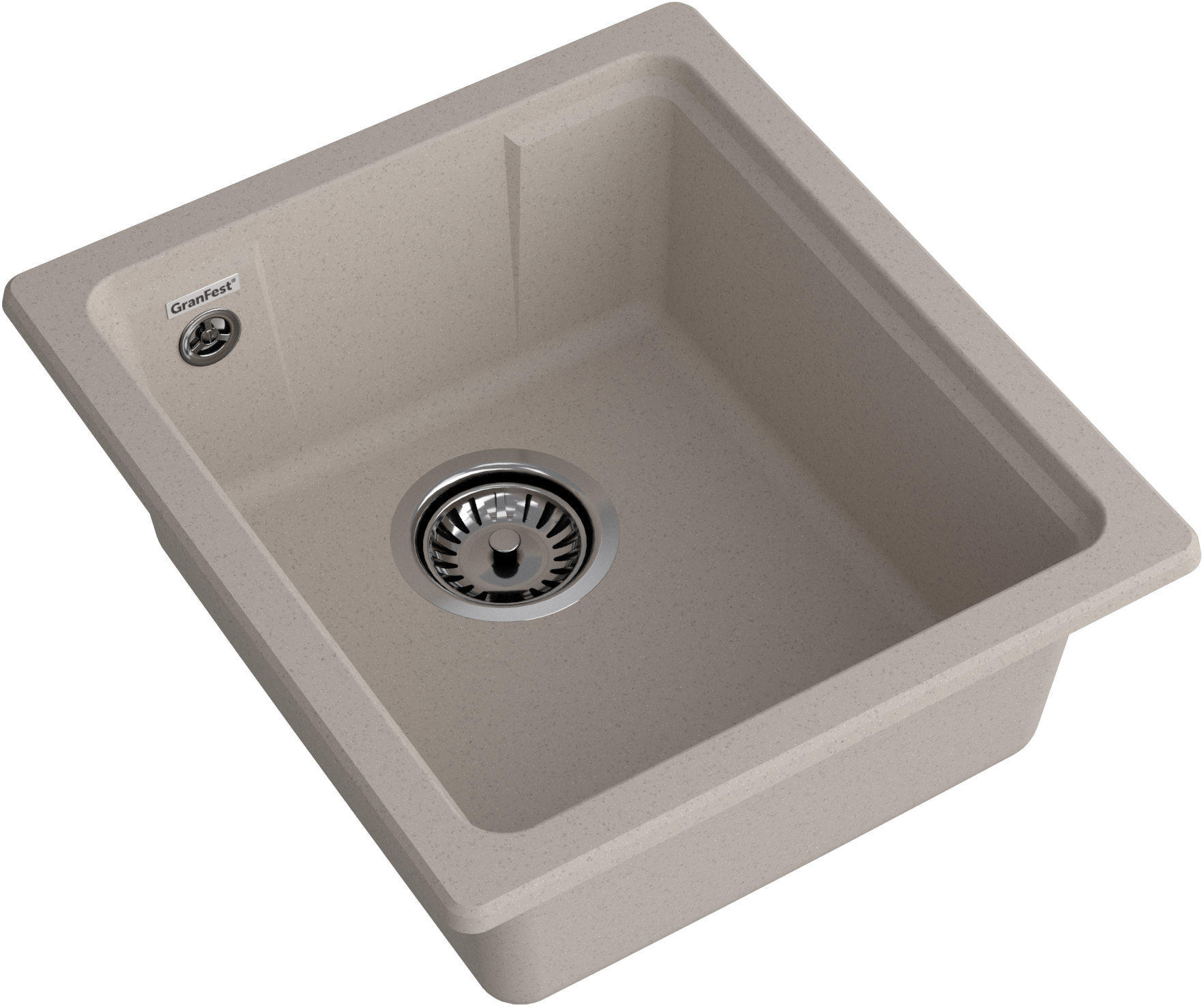 GRANFEST Мойка URBAN 4540  1-чаша 400 х 450 мм песочный арт.GF-UR-