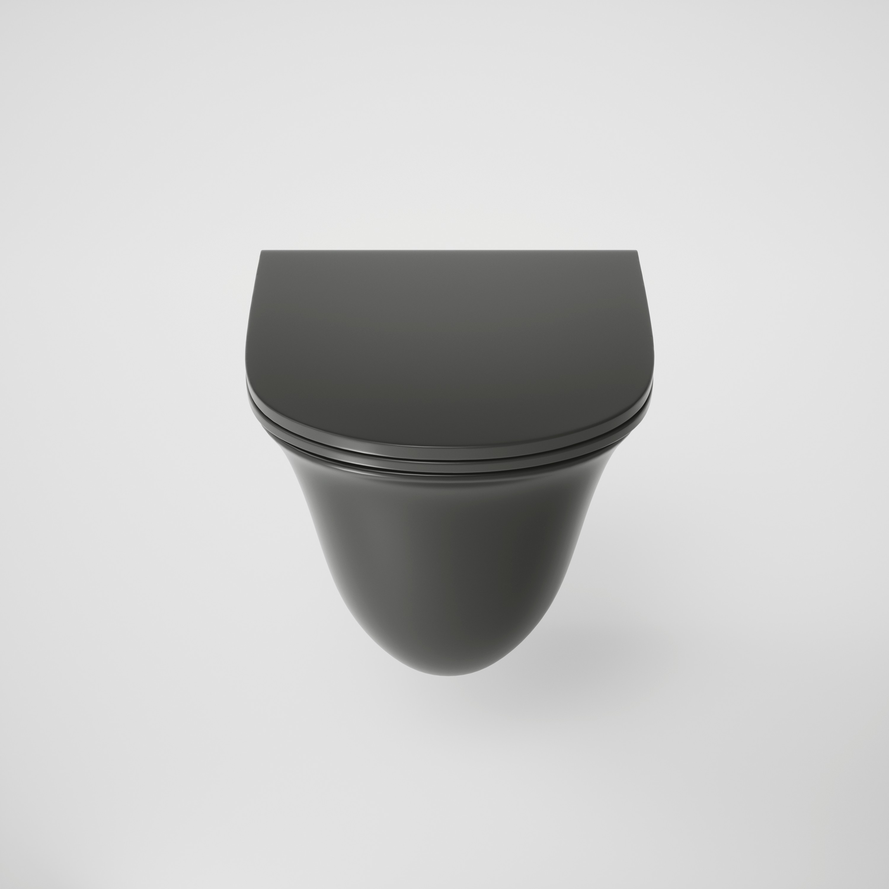 Унитаз подвесной Grossman (485х360х360) безободковый,черный матовый с тонкой крышкой GR-4412BMS