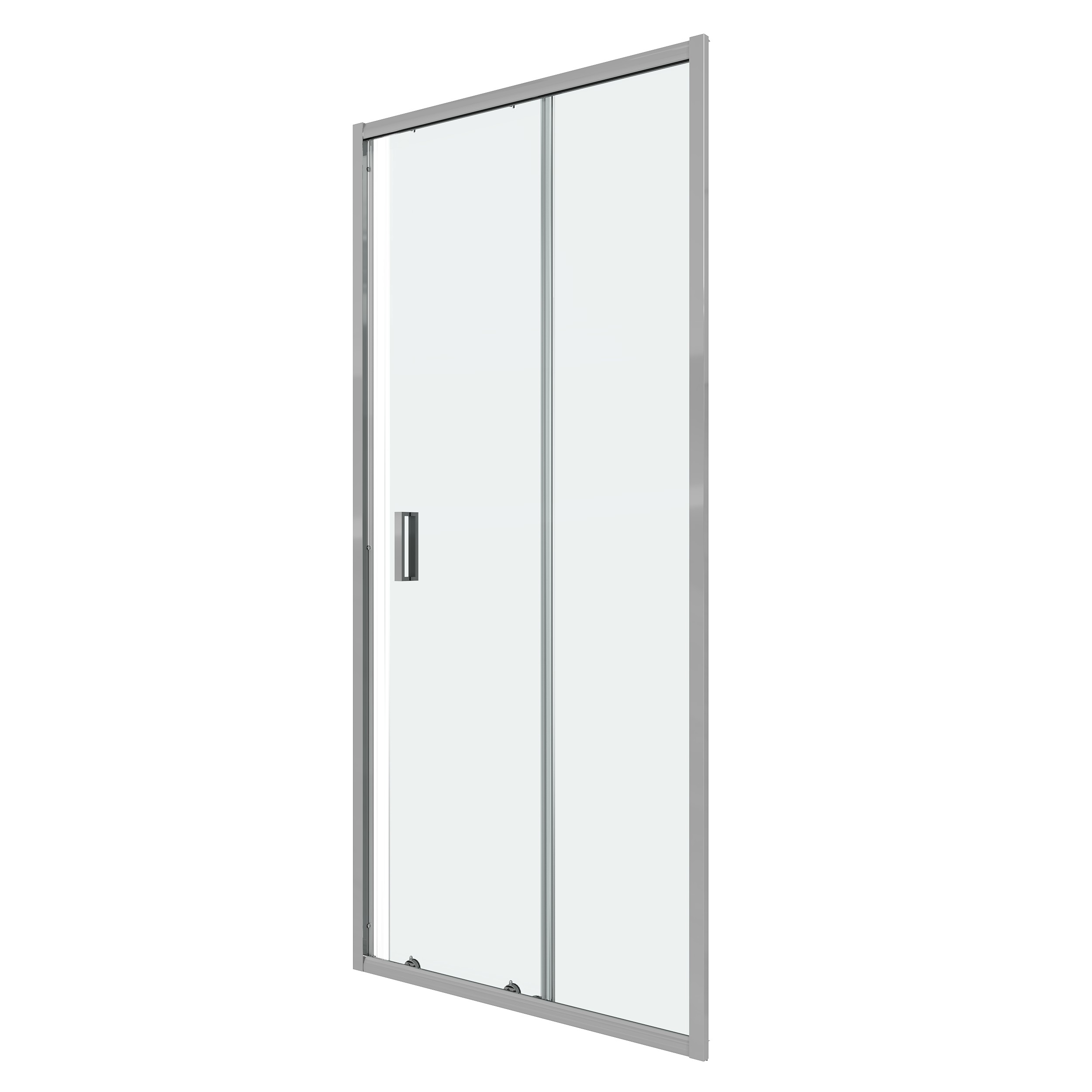 Дверь в нишу Niagara Eco NG-631-9A (90х190) хром,стекло прозрачное,1 место 