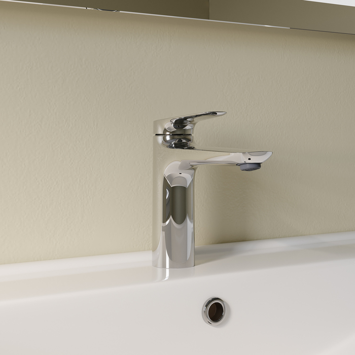 Смеситель для умывальника, глянцевый хром, Zodiac X, IDDIS, ZDXSB00i01