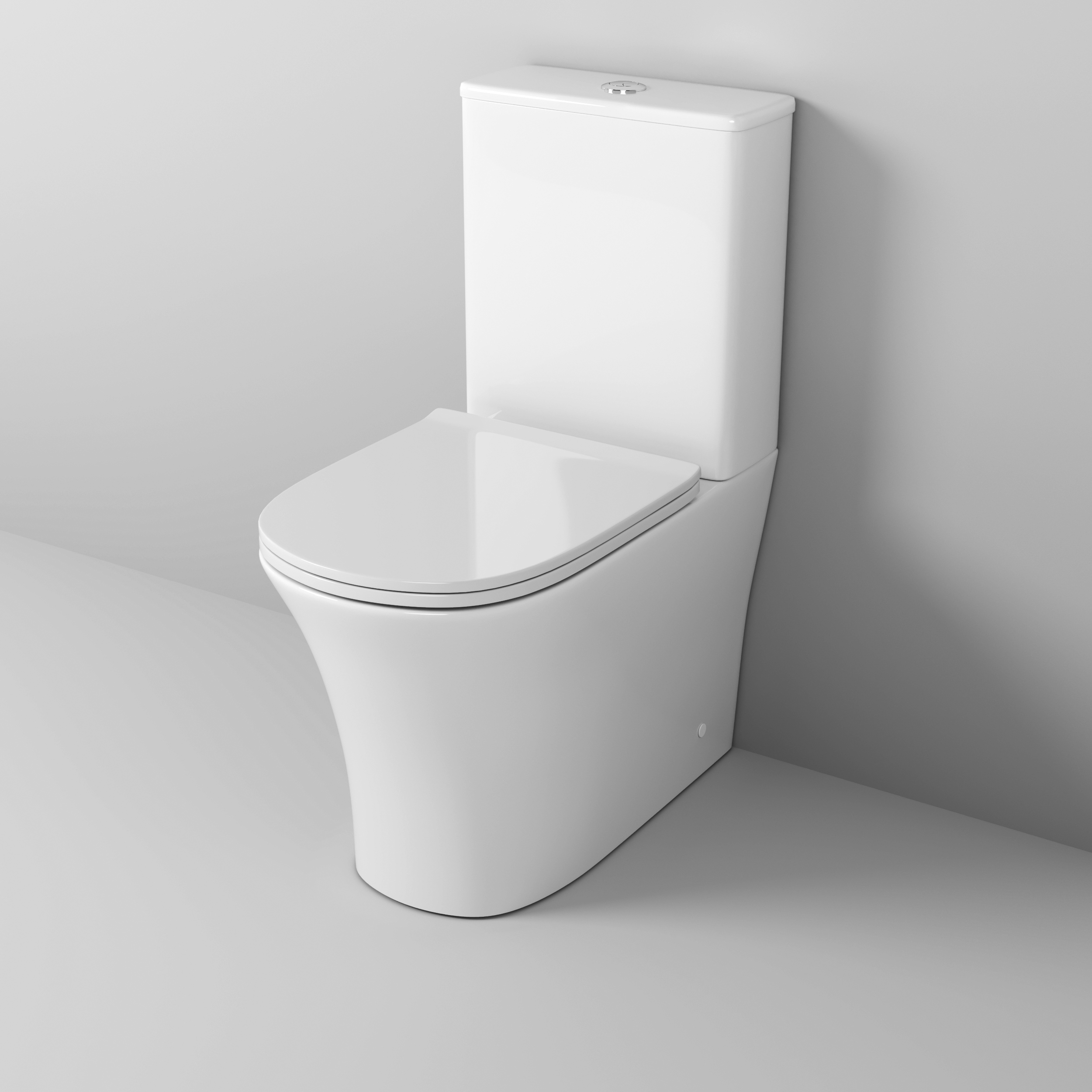 Унитаз напольный Grossman Classic (620х365х820) безободковый,белый с тонкой крышкой,микролифт, GR-4466S