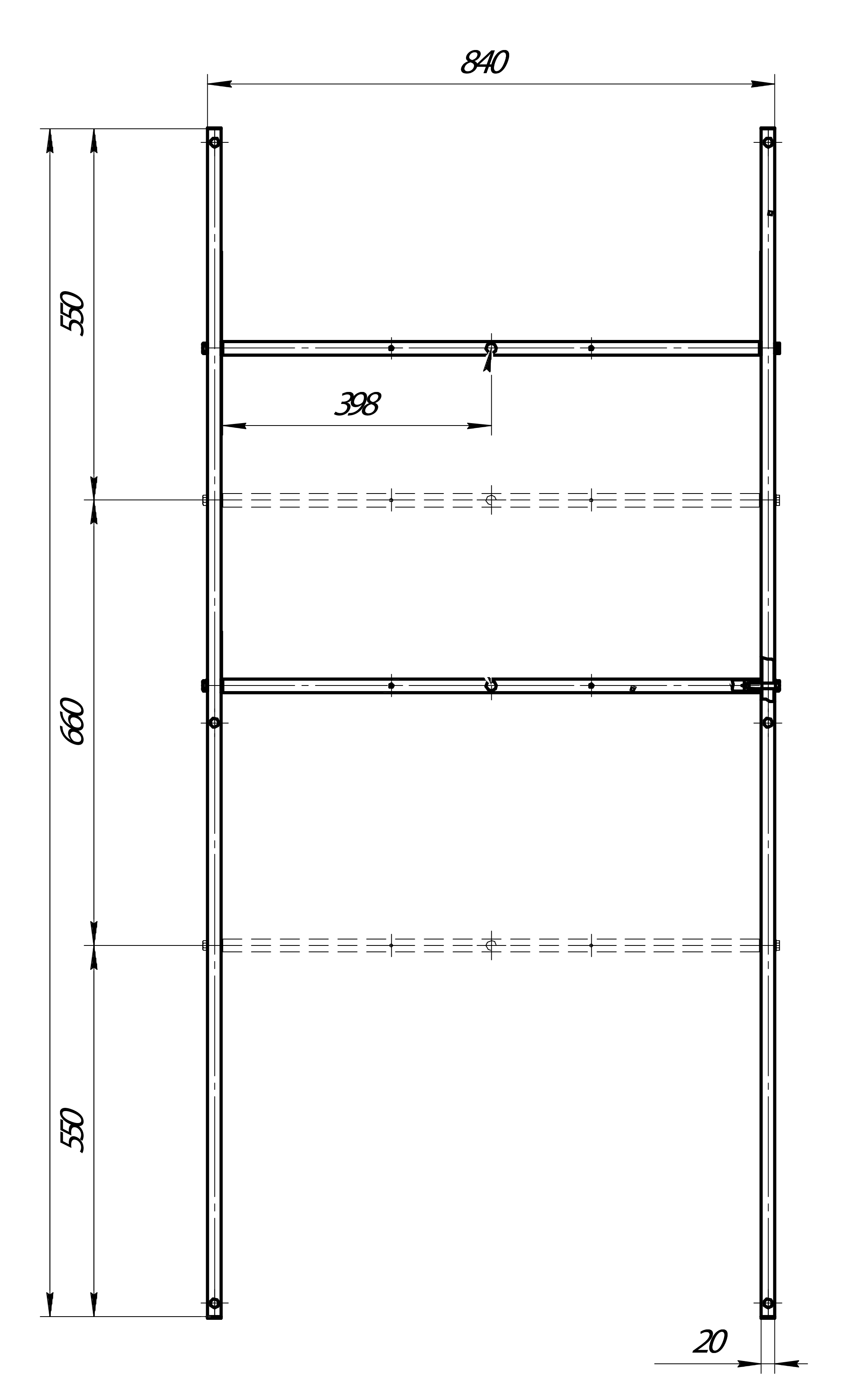 Рама разборная ПУ 180-190*90