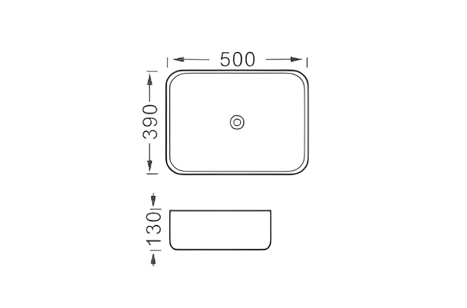 Раковина накладная для установки на столешницу AQUATEK ВЕГА AQ5515-MW 500*390*130, матовый белый в магазинах СантехГид